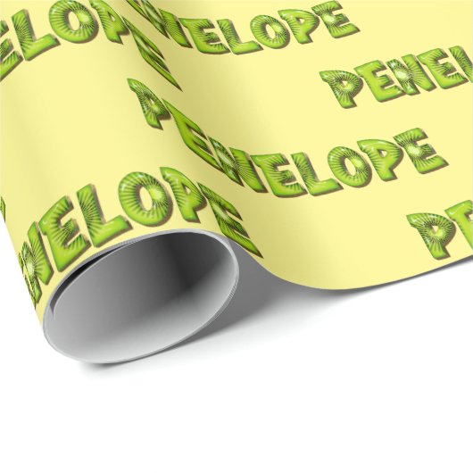 Penelope Kiwi Fruit Geschenk papier Geschenkpapier (Rolleneckpunkt)