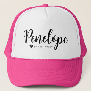 Penelope Name bedeutet Mädchen Kleidung Personalis Truckerkappe