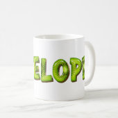 Penelope Name Kiwi Style Tasse Kaffeetasse (VorderseiteRechts)