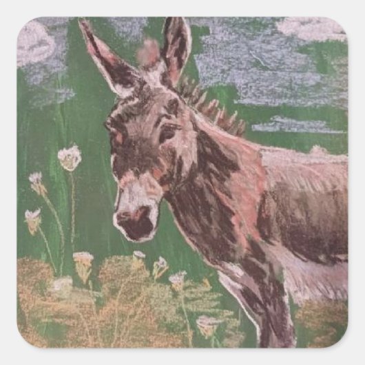 Penelope Quadratischer Aufkleber (Vorderseite)