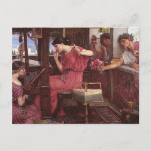 Penelope und ihre Suitors Postkarte (Vorderseite)