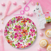 Penelope Watercolor Floral Designer Pappteller (Party)