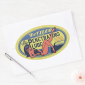 Penetrating Lube Ovaler Aufkleber (Umschlag)