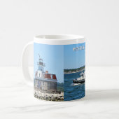 Penfield Reef Leuchtturm, Connecticut-Tasse Kaffeetasse (Vorderseite Links)