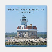 Penfield Reef Lighthouse, Connecticut Magnet (Vorne)