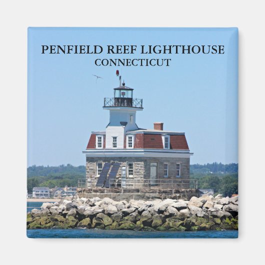Penfield Reef Lighthouse, Connecticut Magnet (Vorne)