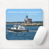 Penfield Reef Lighthouse, Connecticut Mousepad (Mit Mouse)
