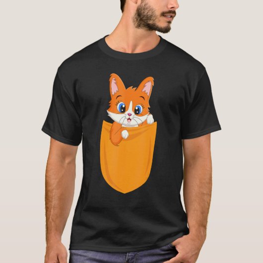 Pengatkatze in Pocket Bengalische Katze Kostüm Ben T-Shirt (Vorderseite)