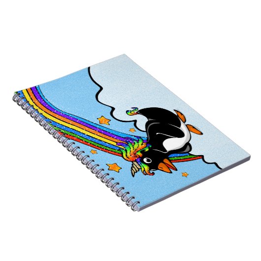 Pengicorn Spiral Notebook Notizblock (Rechte Seite)