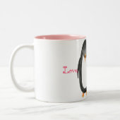 Pengin Luv Zweifarbige Tasse (Links)