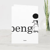 PengiWear Hochzeits-Glückwunschkarte Karte (Rückseite)