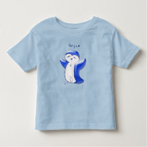 Pengu Happy Pinguin (blau) Kleinkind Tshirt