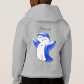 Pengu Happy Pinguin Fun Club (Blue-G) Kinder Hoodi Hoodie (Rückseite)
