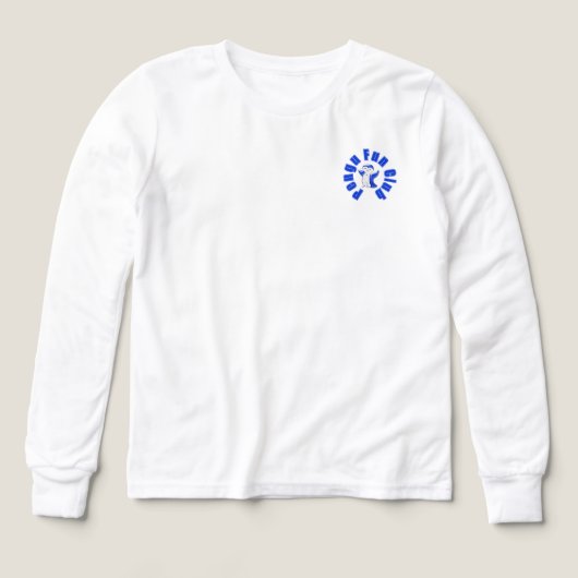 Pengu Happy Pinguin Fun Club (Blue-W) Langärmelige (Design Vorderseite)