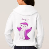 Pengu Happy Pinguin Fun Club (BP-W) Kinder Hoodie (Rückseite)
