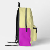 Pengu Happy Pinguin Kids Pink Yellow Bedruckter Rucksack (Links)