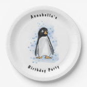 Pengu Party Pappteller (Vorderseite)