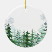 Penguin 1. Weihnachten als Familie von drei Keramik Ornament (Hinten)