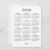 Penguin 2026 Kalender Frohe und helle Weihnachten (Rückseite)