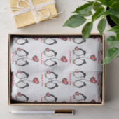 Penguin 40. oder jedes rubinische Hochzeitstag Seidenpapier (Geschenk)