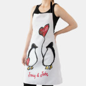 Penguin 40. Ruby oder jedes Hochzeitstag Schürze (InSitu)