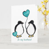 Penguin 55. smaragdgrüner Ehemann Karte (Gelbe Blume)