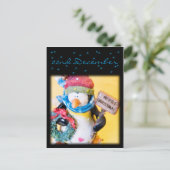 Penguin Adventskalender Postkarte (Stehend Vorderseite)