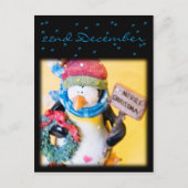 Penguin Adventskalender Postkarte (Vorderseite)