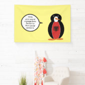 Penguin Albanische Flaggengespräche Banner (InSitu)