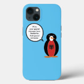 Penguin Albanische Flaggengespräche Case-Mate iPhone Hülle (Rückseite)