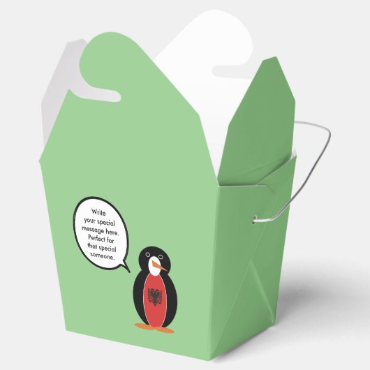 Penguin Albanische Flaggengespräche Geschenkschachtel (Geöffnet)