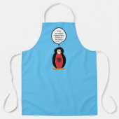 Penguin Albanische Flaggengespräche Schürze (Vorderseite)