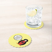 Penguin Albanische Flaggengespräche Untersetzer (Vor Ort)