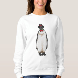 Penguin als Gentleman mit Hat Sweatshirt