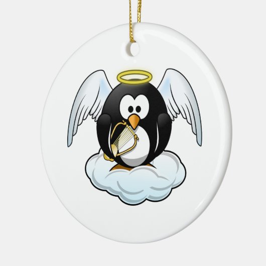 Penguin Angel Keramik Ornament (Links)