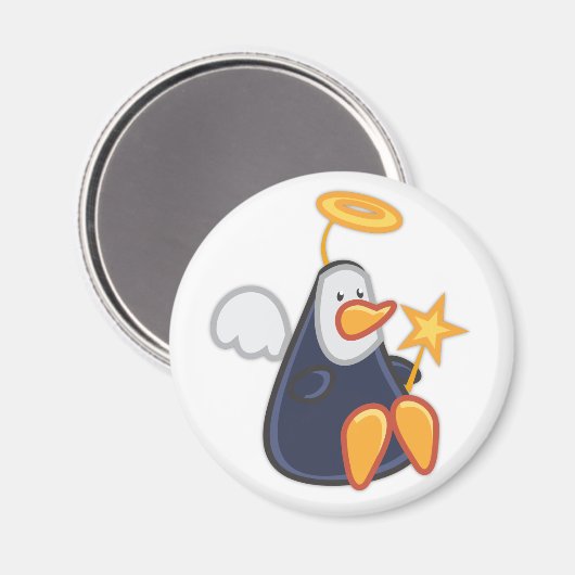 Penguin Angel Magnet (Vorderseite/Rückseite)
