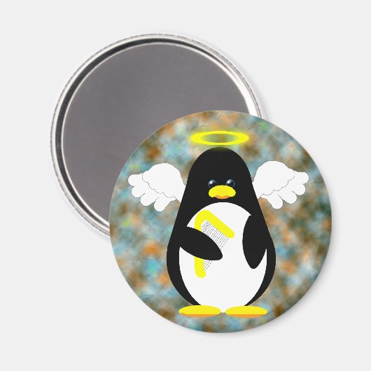 Penguin Angel Magnet (Vorderseite/Rückseite)