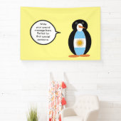 Penguin Argentine Flaggengespräche Banner (InSitu)