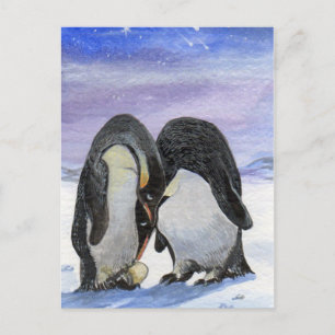 Penguin Art - Meine Familie Postkarte