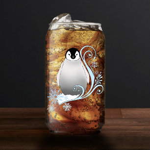 Penguin Art Nouveau Schneeflocken Dosenglas