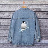 Penguin Art Nouveau Schneeflocken Jeansjacke