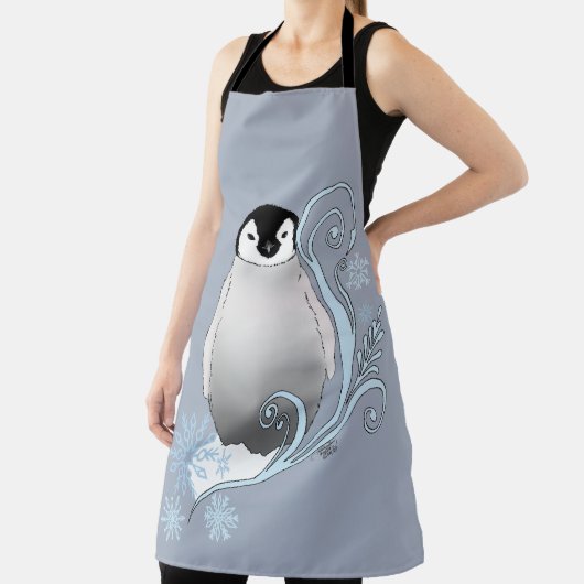 Penguin Art Nouveau Schneeflocken Schürze (InSitu)