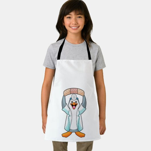 Penguin as Doctor with Plaster Schürze (Insitu)