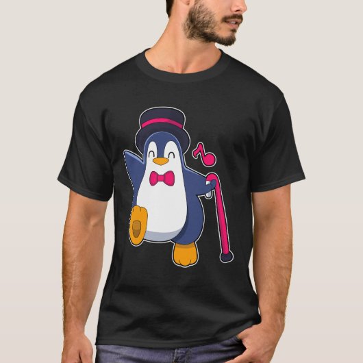 Penguin as Groom with Tie T-Shirt (Vorderseite)
