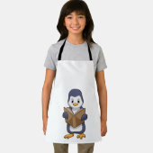 Penguin as Nerd with Book Schürze (Insitu)