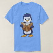 Penguin as Nerd with Book T-Shirt (Design vorne)