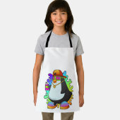 Penguin as Painter with Spray Schürze (Insitu)