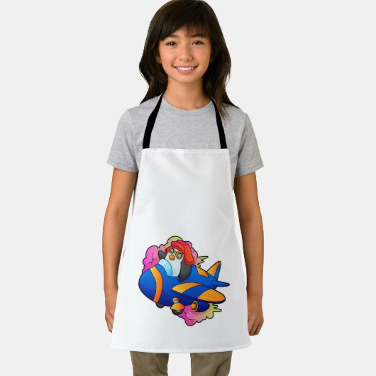 Penguin as Pilot with Plane Schürze (Insitu)