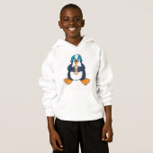 Penguin at Football Sports Hoodie (Vorne ganz)