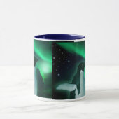 PENGUIN & AURORA Wildlife Fantasy Gift Travel Mug Tasse (Zentrum)